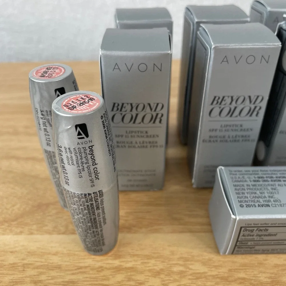 Avon Beyond Color Lipstick Cantaloupe - SPF Expired -  Plumping Lot of 10 NIB